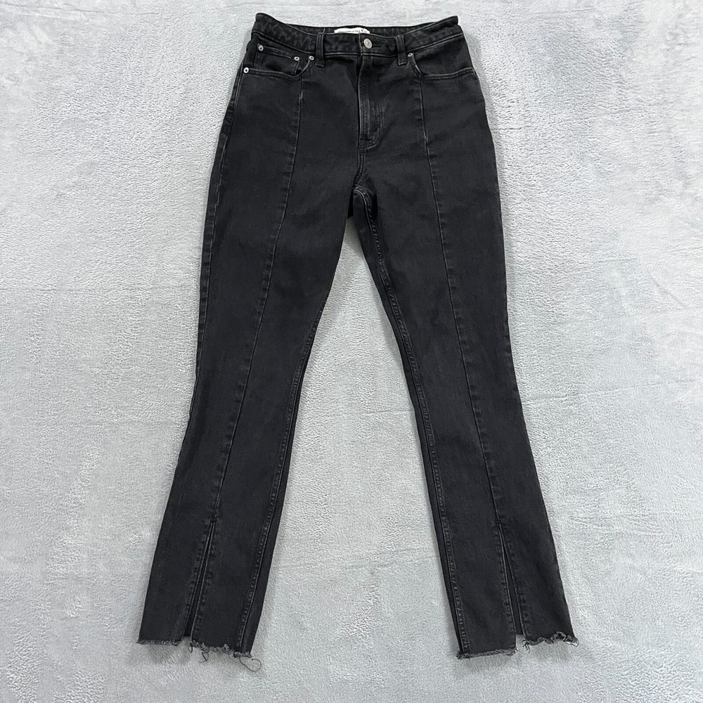 Abercrombie Fitch Jeans 28/6 The‎ Skinny High Rise Curve Love Split Hem Grunge